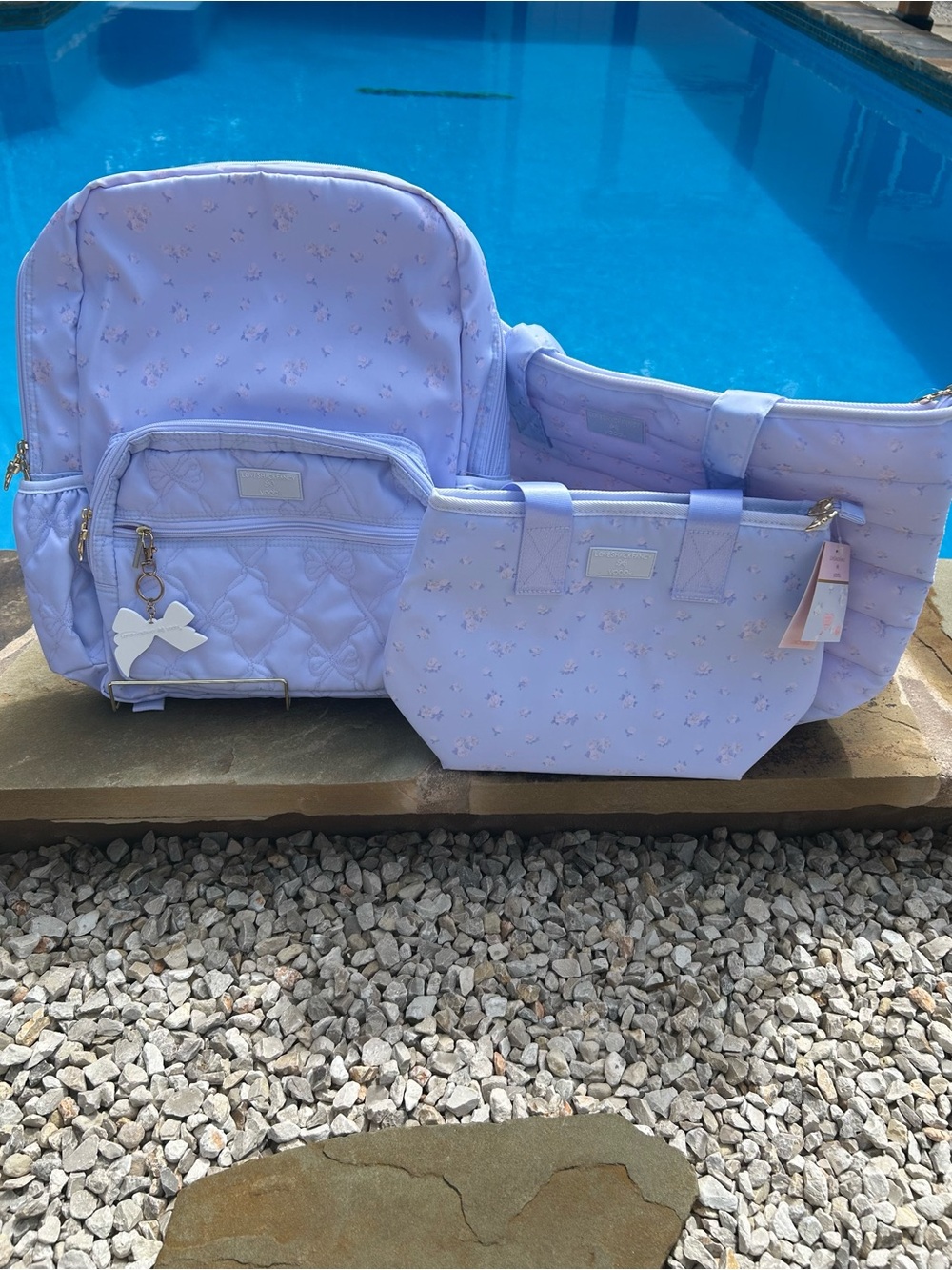 LoveShackFancy Backpack, Lunch Bag, and Tote bag